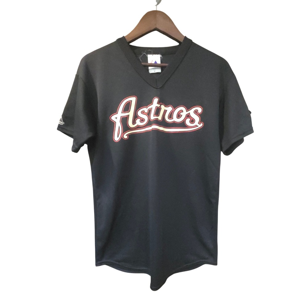 Majestic Houston Astros Kids Jersey Black V-Neck Short Sleeve Number 14 Size M
